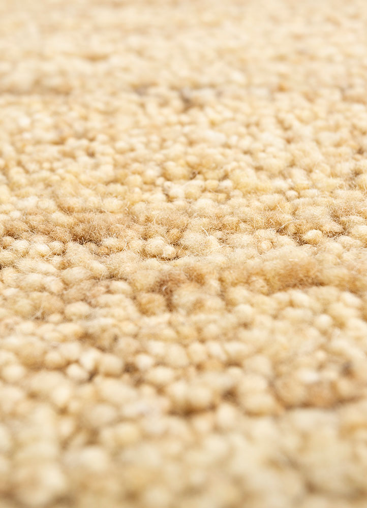 manifest beige and brown wool and silk hand knotted Rug - CloseUp