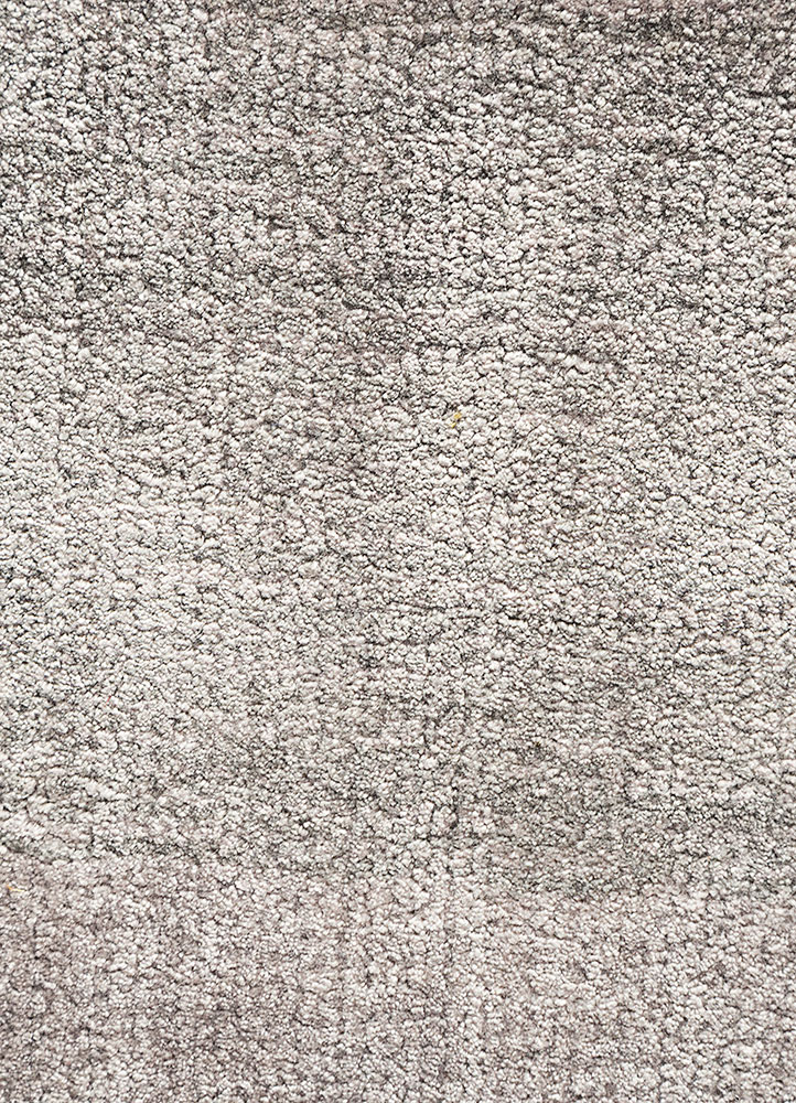 basis blue bamboo silk hand loom Rug - CloseUp