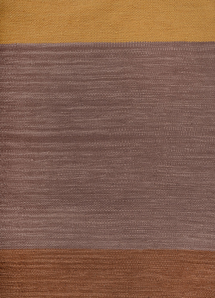 indusbar grey and black polyester flat weaves Rug - CloseUp