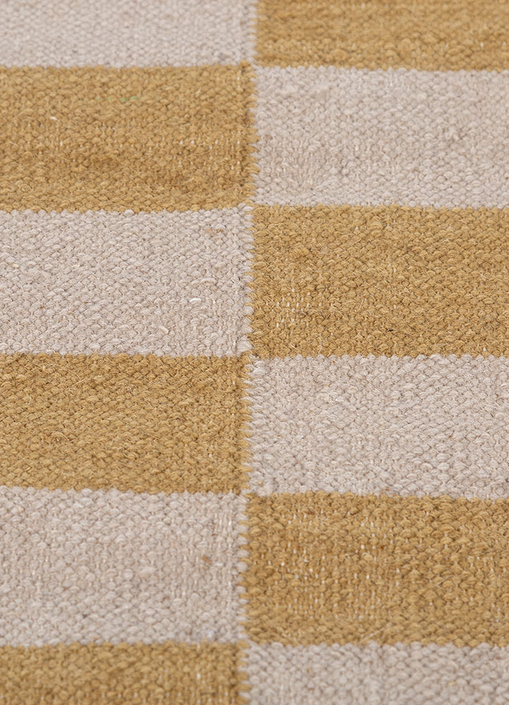 alhambra gold wool flat weaves Rug - CloseUp