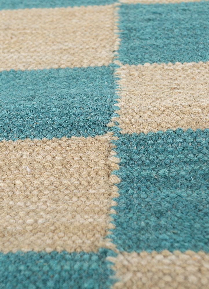 alhambra gold wool flat weaves Rug - CloseUp