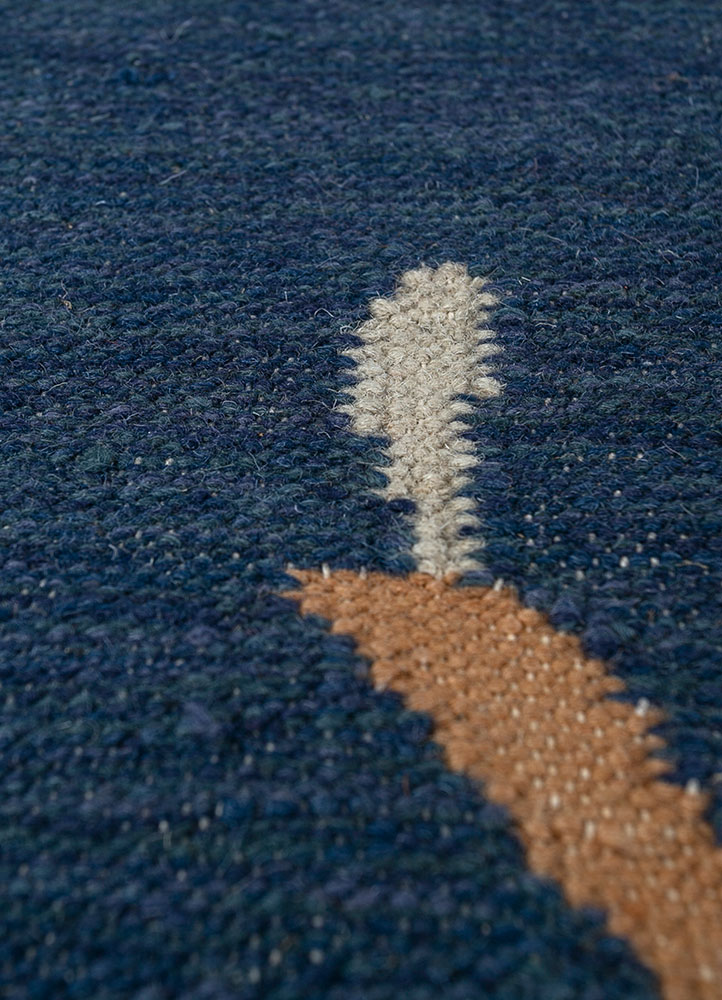 orenda multi wool flat weaves Rug - CloseUp