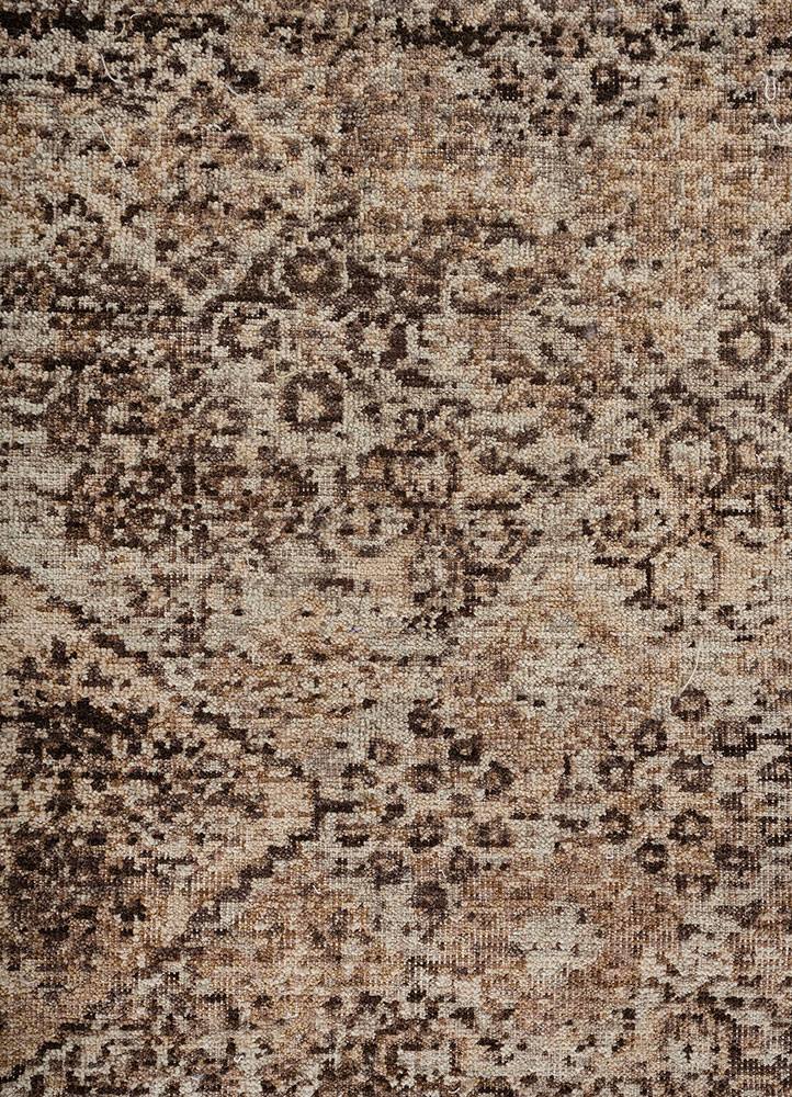 viscaya gold wool hand knotted Rug - CloseUp