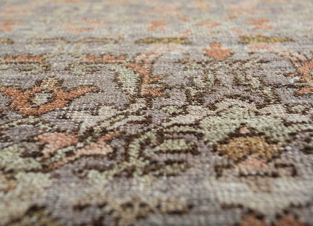 viscaya blue afghan wool hand knotted Rug - CloseUp