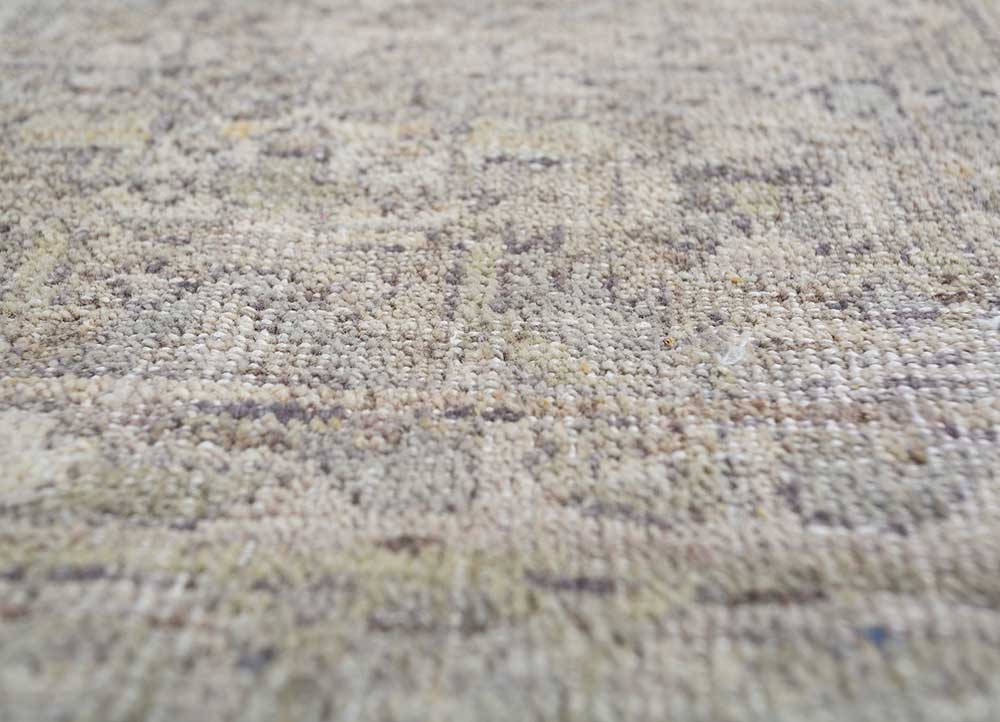 viscaya green afghan wool hand knotted Rug - CloseUp