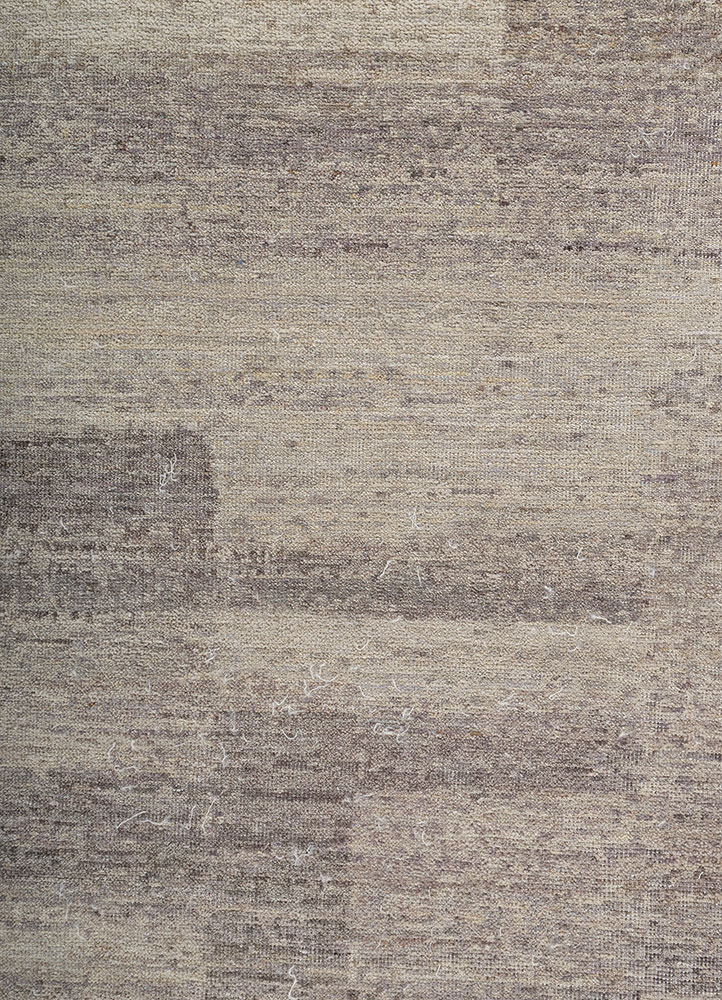 blythe ivory wool hand knotted Rug - CloseUp