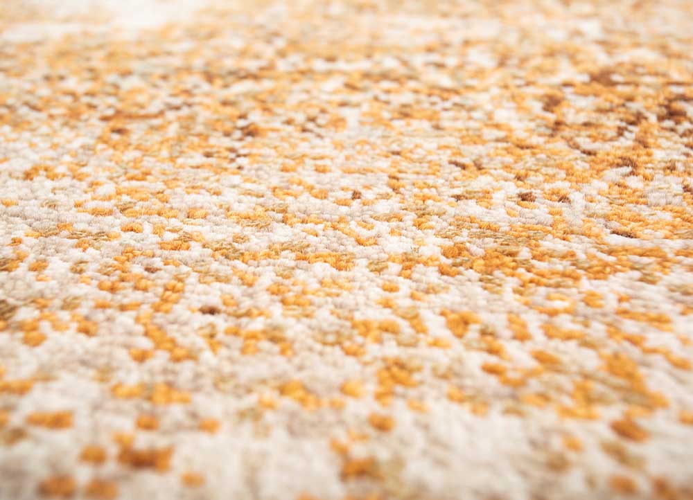 entropy blue wool and silk hand knotted Rug - CloseUp