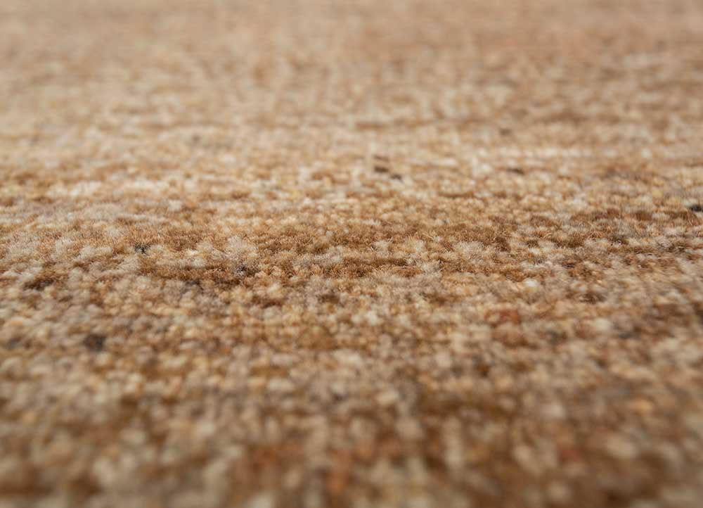 entropy red and orange afghan wool hand knotted Rug - CloseUp