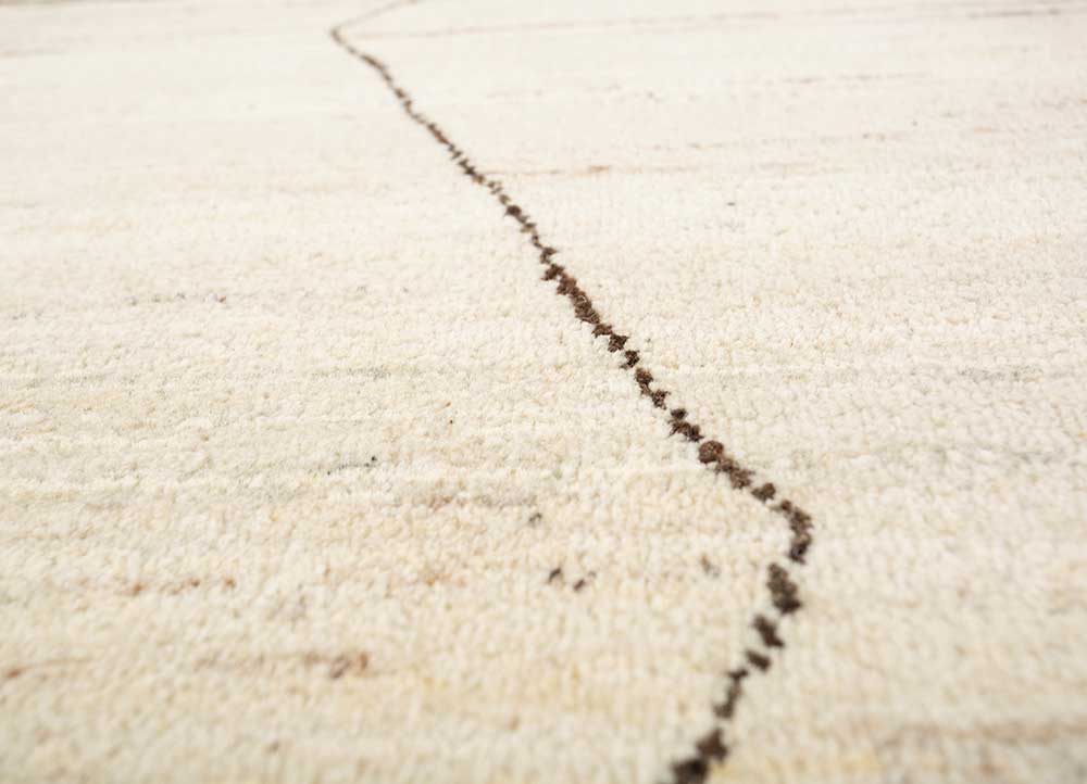 manifest ivory afghan wool hand knotted Rug - CloseUp
