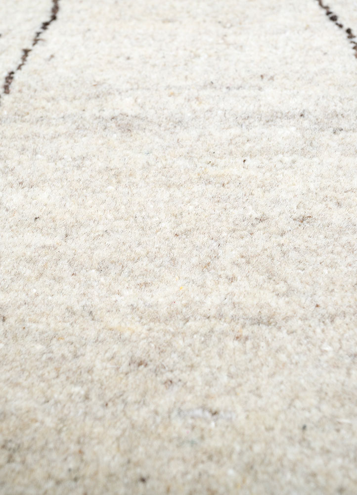 manifest ivory afghan wool hand knotted Rug - CloseUp