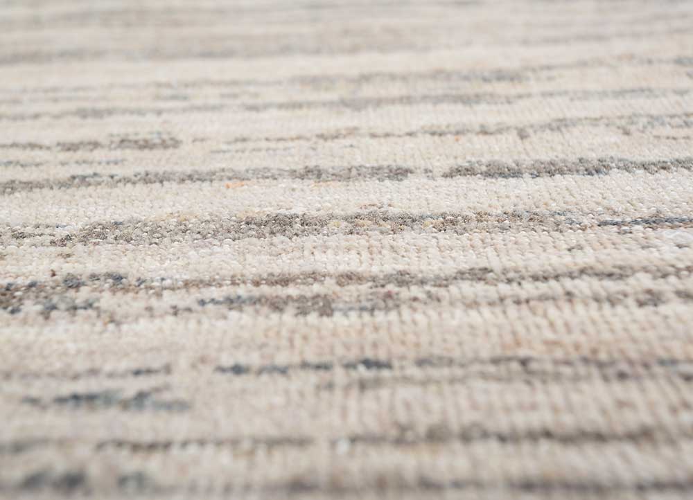 entropy grey and black afghan wool hand knotted Rug - CloseUp