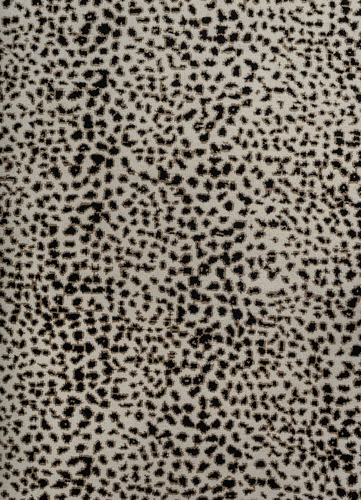 gilded age ivory wool hand knotted Rug - CloseUp