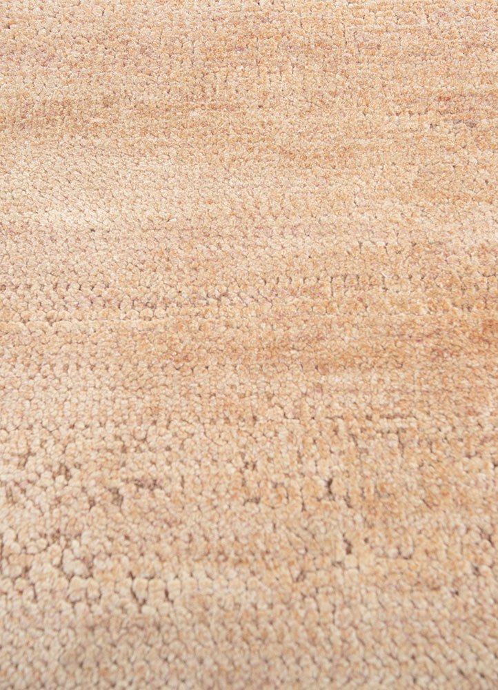 entropy pink and purple afghan wool and silk hand knotted Rug - CloseUp