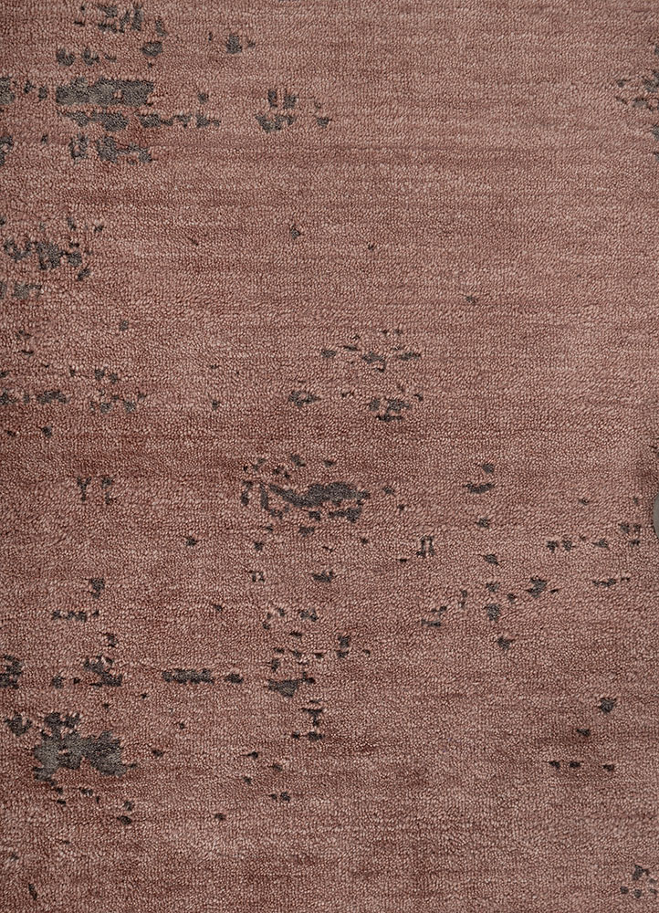 aprezo red and orange tencil hand knotted Rug - CloseUp