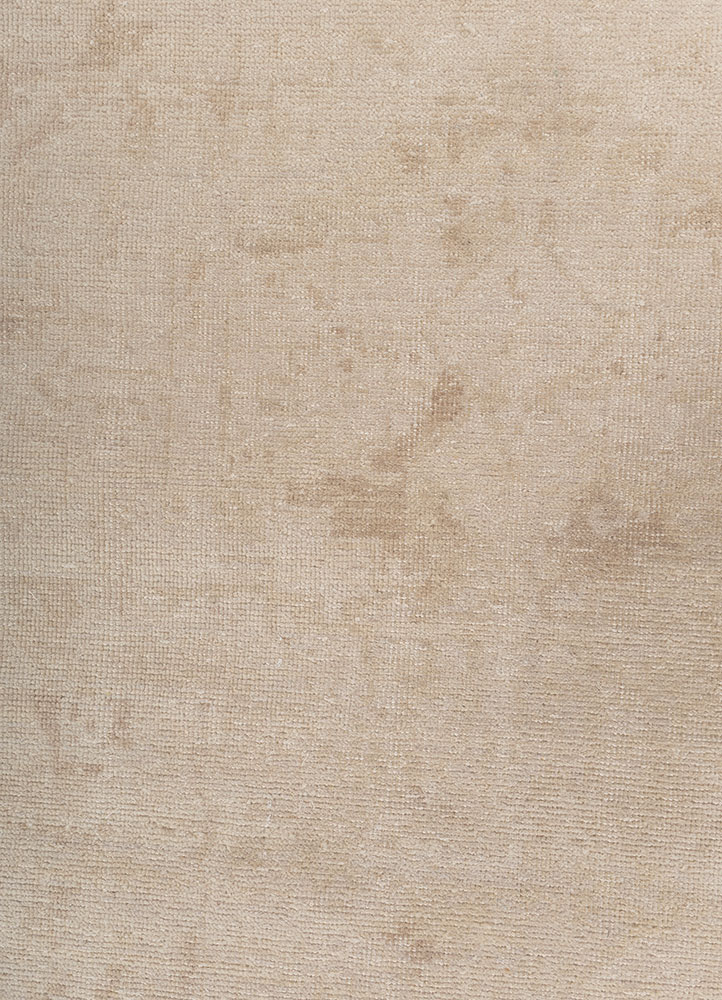 aprezo green wool hand knotted Rug - CloseUp