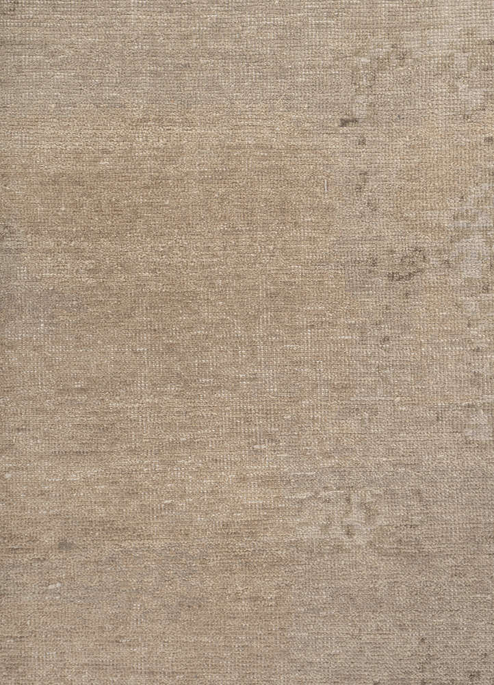 aprezo ivory wool hand knotted Rug - CloseUp