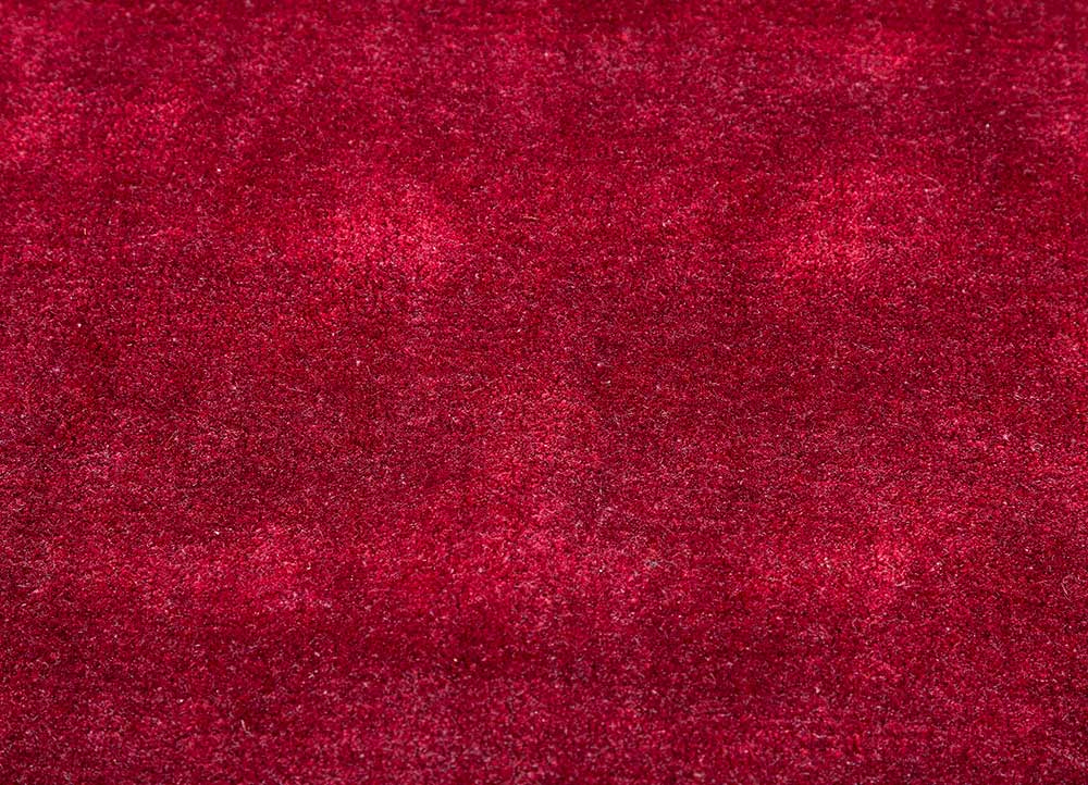 jean pink and purple wool hand loom Rug - CloseUp