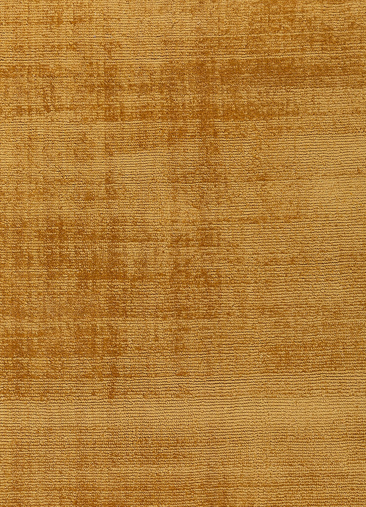 basis gold viscose hand loom Rug - CloseUp