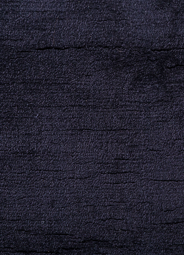 basis grey and black viscose hand loom Rug - CloseUp