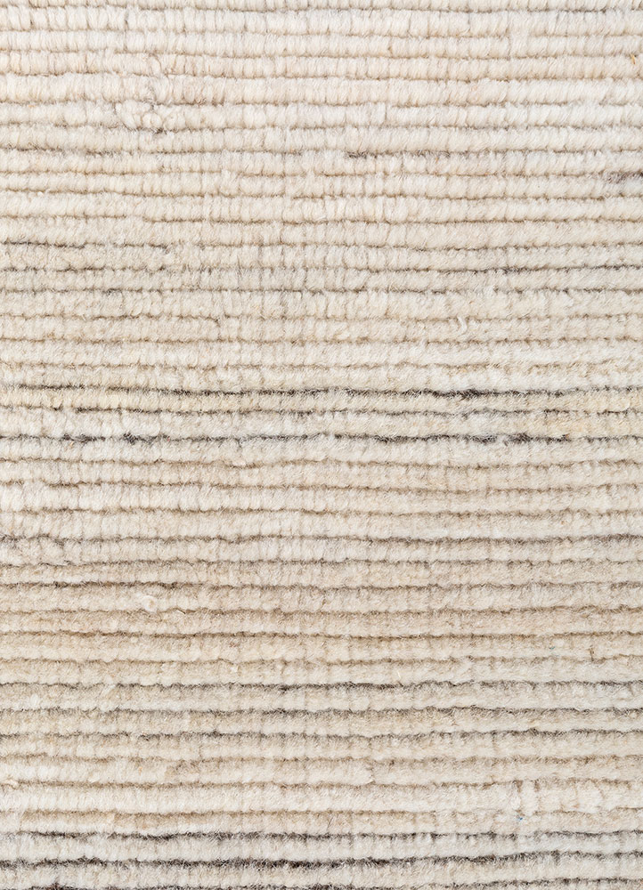 tesoro ivory wool hand loom Rug - CloseUp