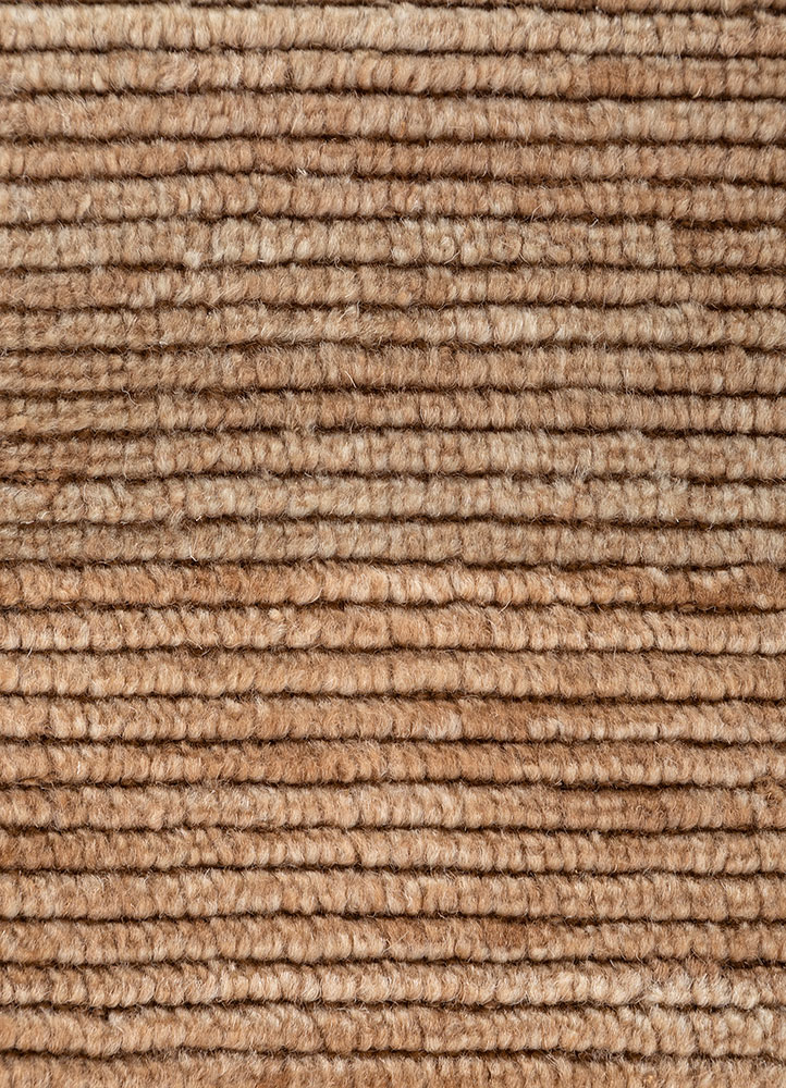 saga red and orange wool hand loom Rug - CloseUp