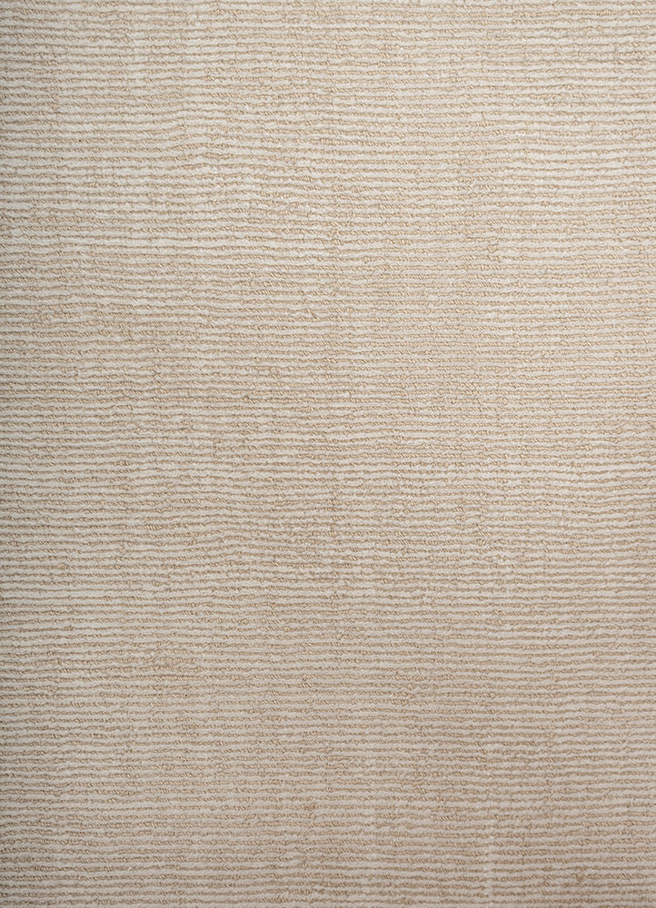saga gold wool hand loom Rug - CloseUp