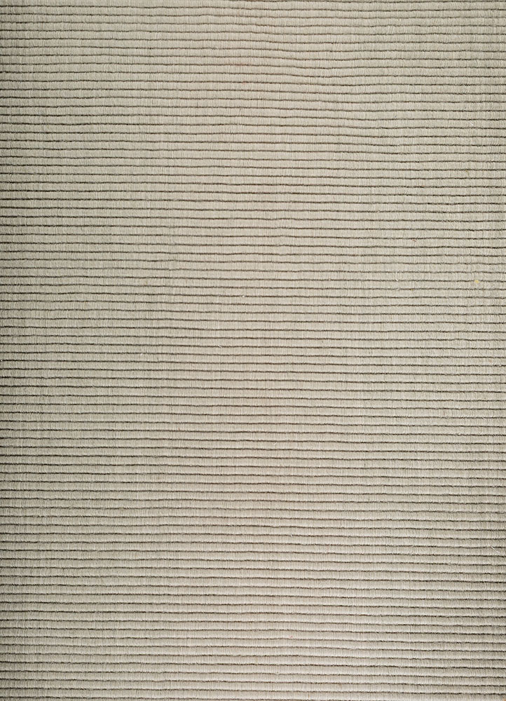 jean blue wool hand loom Rug - CloseUp