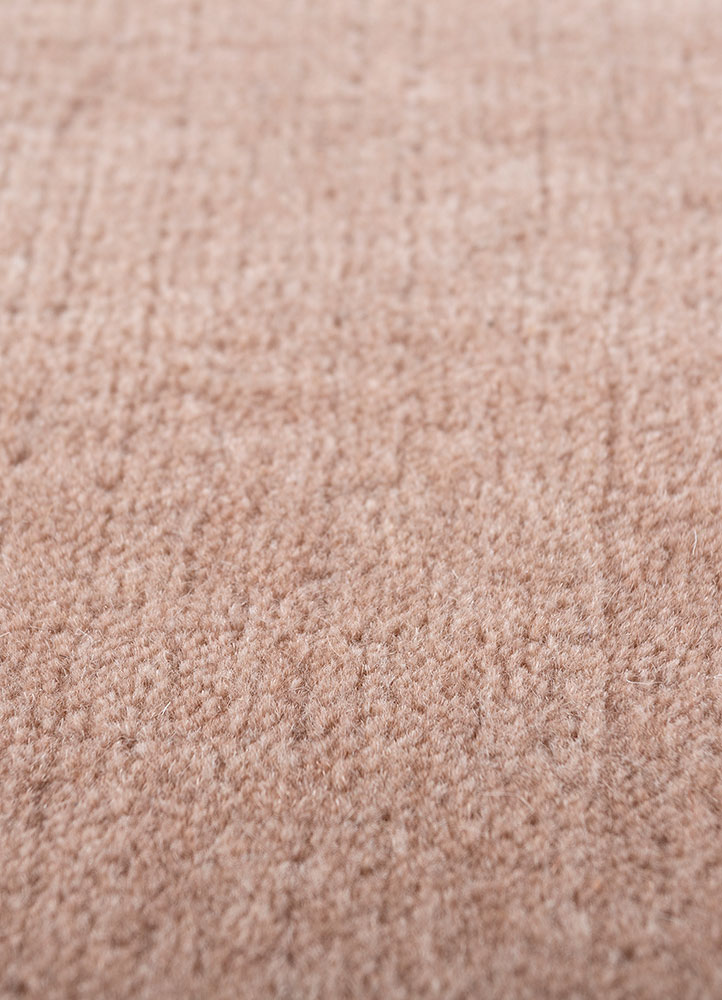 jean red and orange wool hand loom Rug - CloseUp
