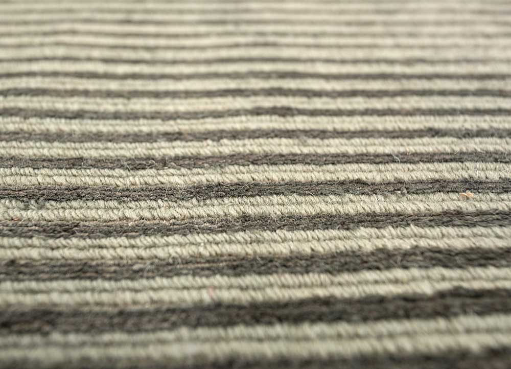basis blue wool and viscose hand loom Rug - CloseUp