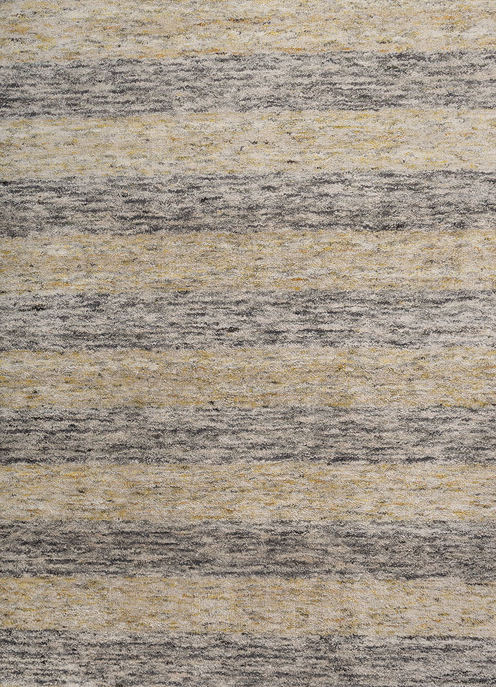 tesoro ivory wool and viscose hand loom Rug - CloseUp