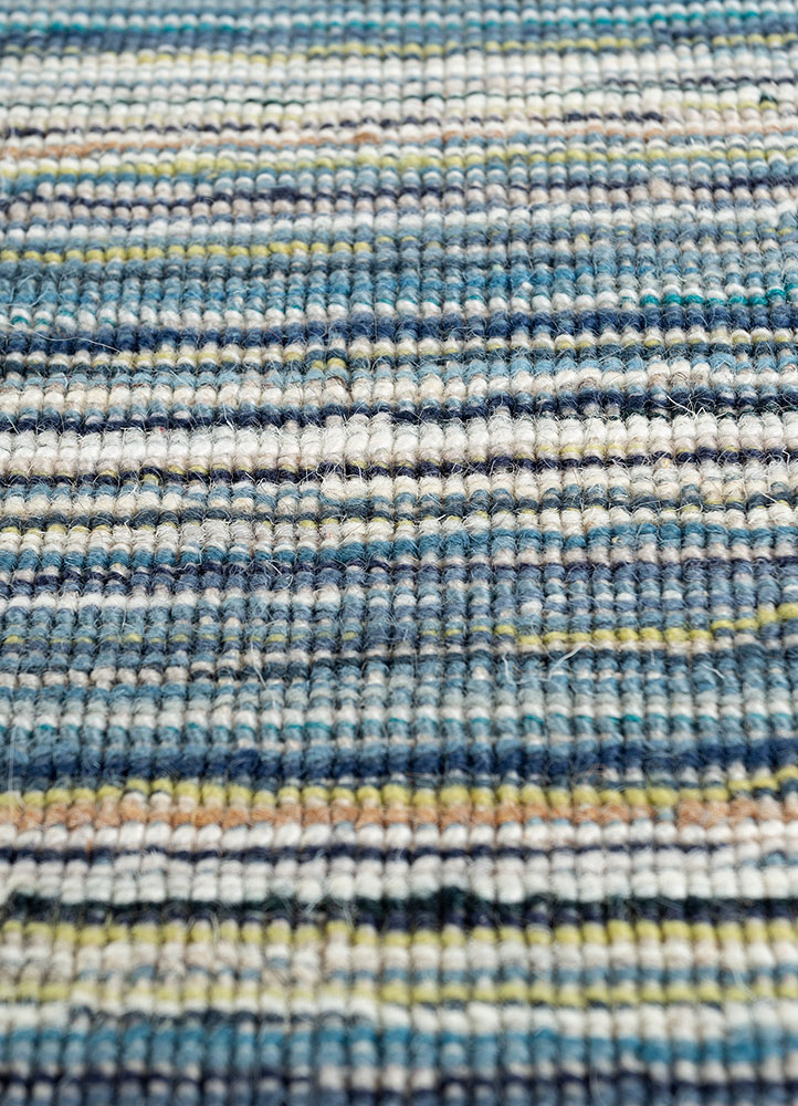 saga ivory wool and viscose hand loom Rug - CloseUp
