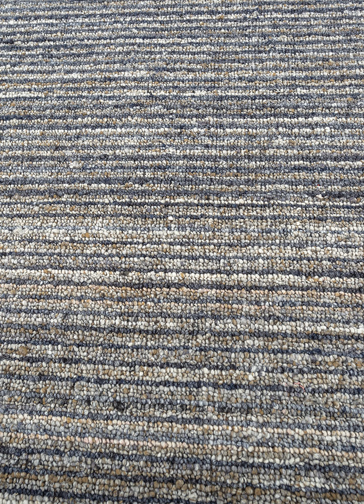 tesoro blue wool and viscose hand loom Rug - CloseUp