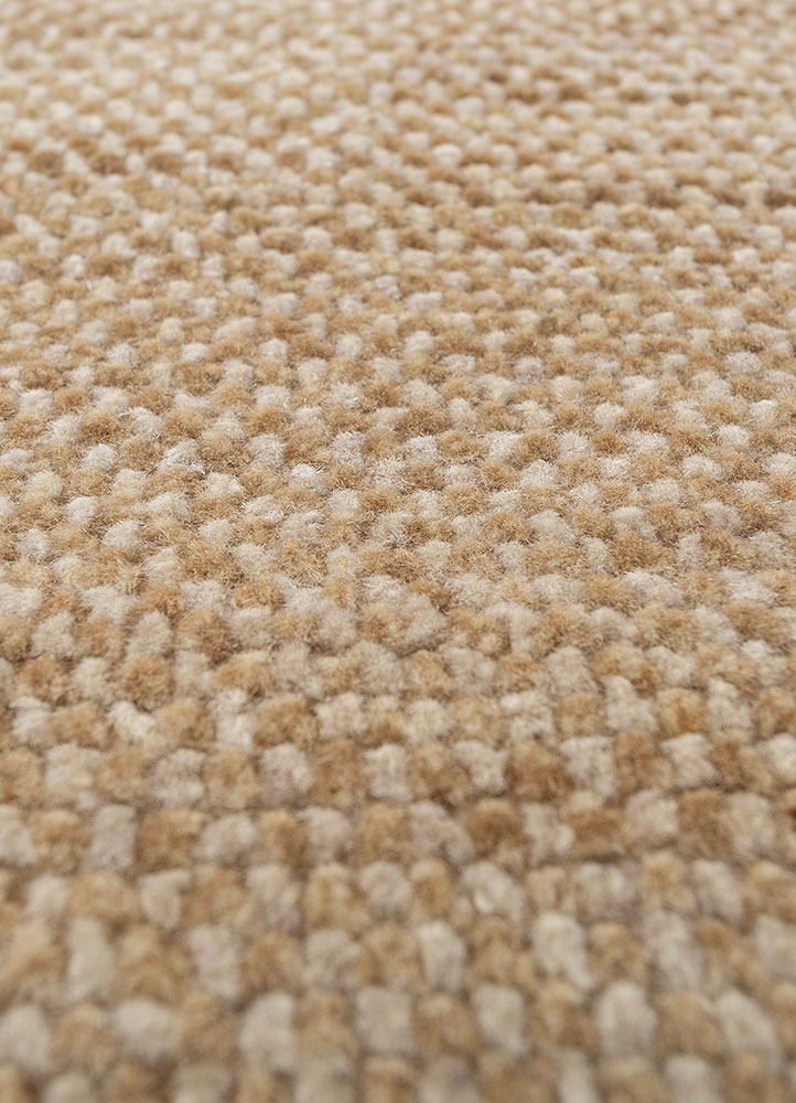 manifest gold afghan wool hand knotted Rug - CloseUp