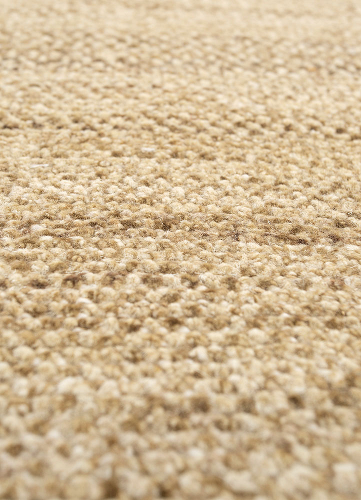 manifest gold afghan wool hand knotted Rug - CloseUp
