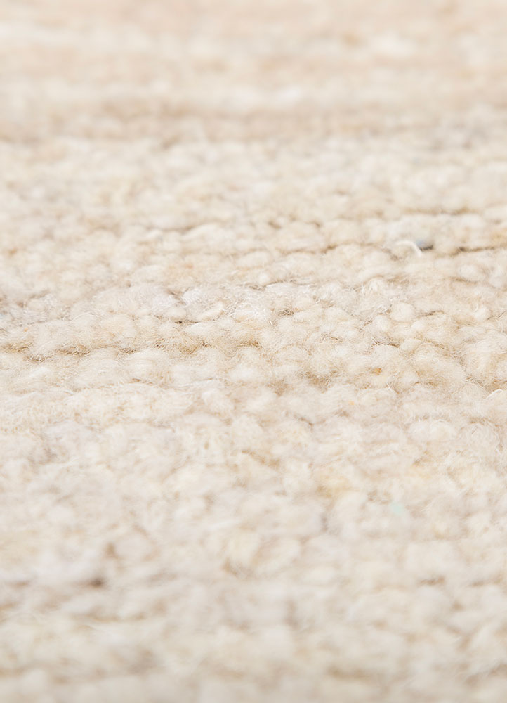 blythe ivory afghan wool hand knotted Rug - CloseUp