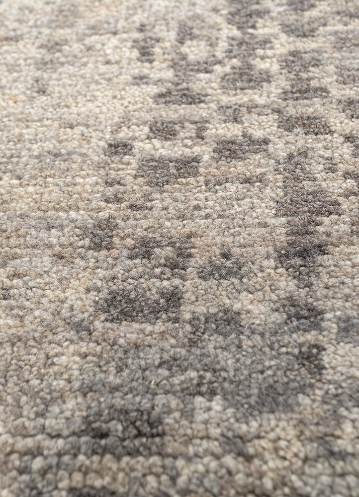 uvenuti blue afghan wool hand knotted Rug - CloseUp