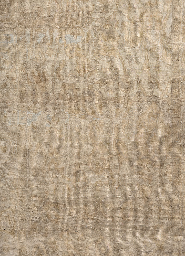 erbe blue wool hand knotted Rug - CloseUp