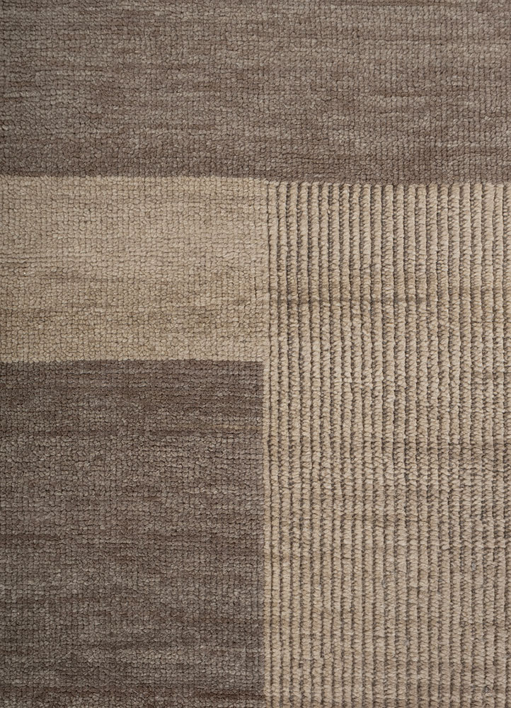 blythe ivory wool hand knotted Rug - CloseUp