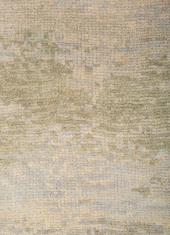 uvenuti blue wool hand knotted Rug - CloseUp