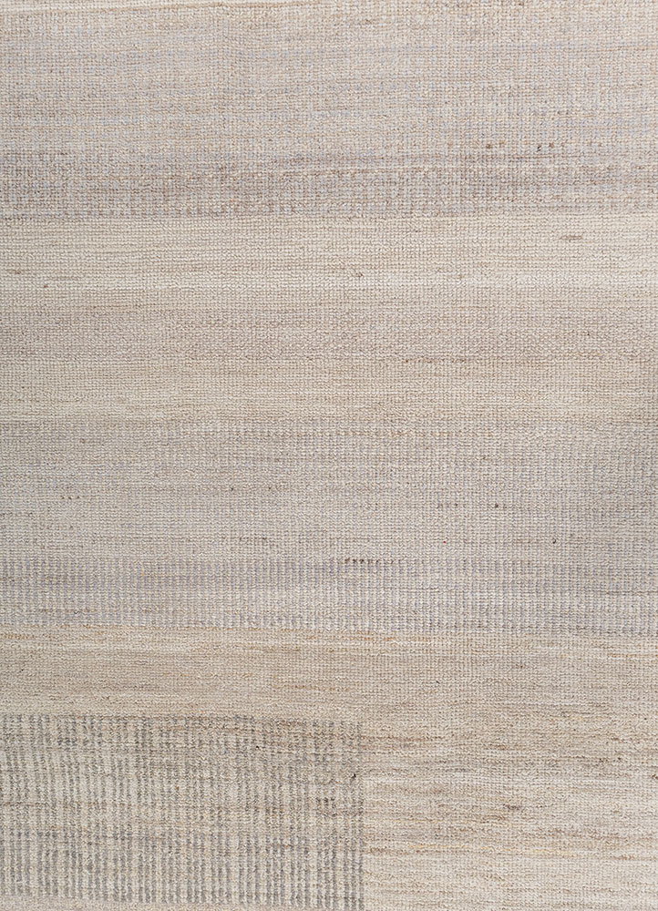 blythe ivory afghan wool hand knotted Rug - CloseUp