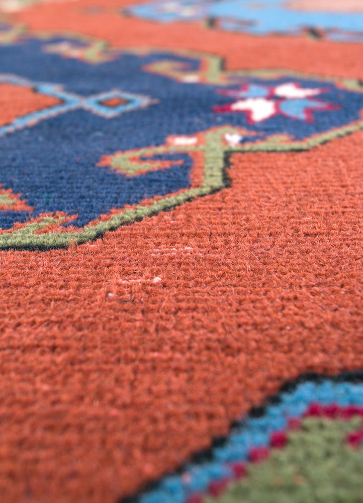 nuray multi wool hand knotted Rug - CloseUp