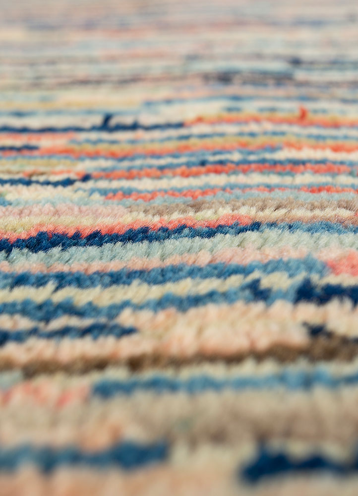 nuray multi wool hand knotted Rug - CloseUp