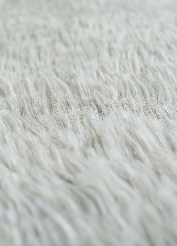 nuray beige and brown wool hand knotted Rug - CloseUp