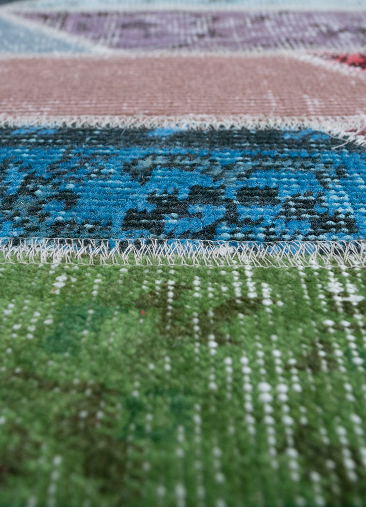 provenance multi wool hand knotted Rug - CloseUp