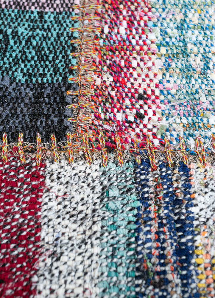 provenance multi wool hand knotted Rug - CloseUp