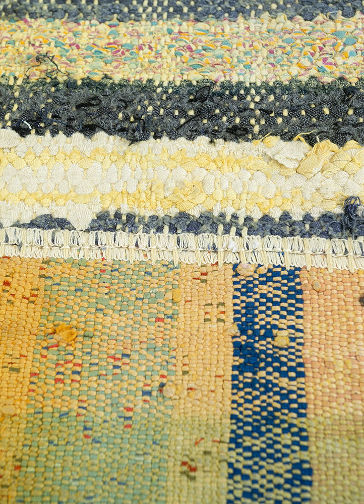 provenance gold wool hand knotted Rug - CloseUp