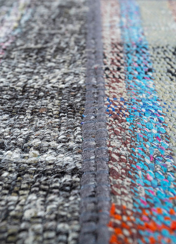 provenance multi wool hand knotted Rug - CloseUp