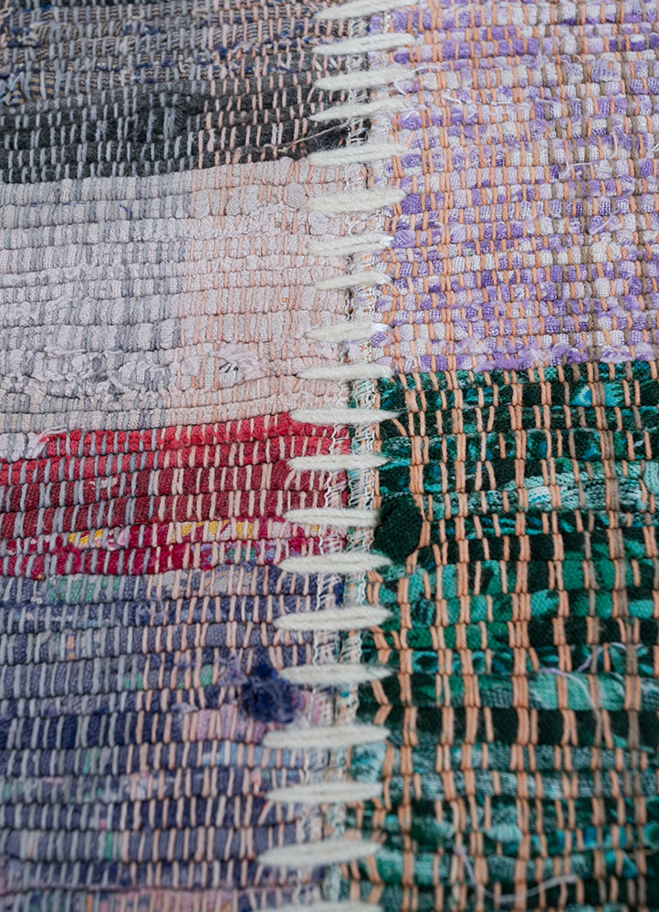 provenance multi wool hand knotted Rug - CloseUp
