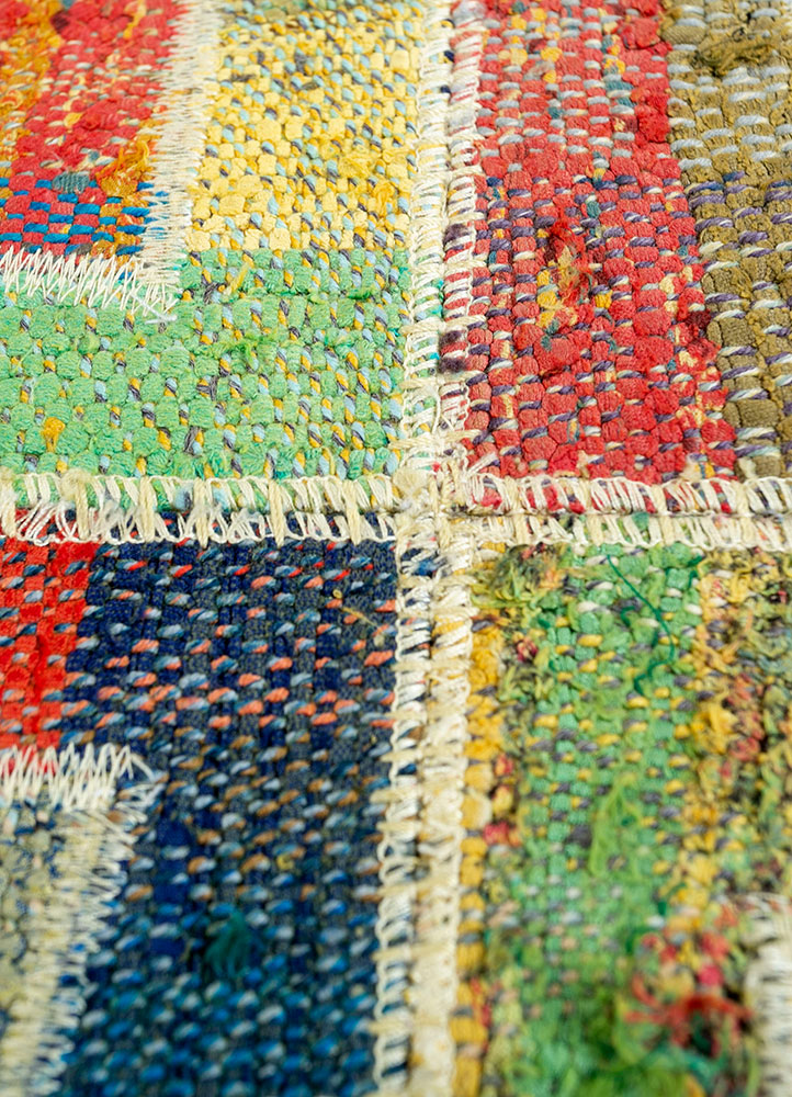 provenance multi wool hand knotted Rug - CloseUp