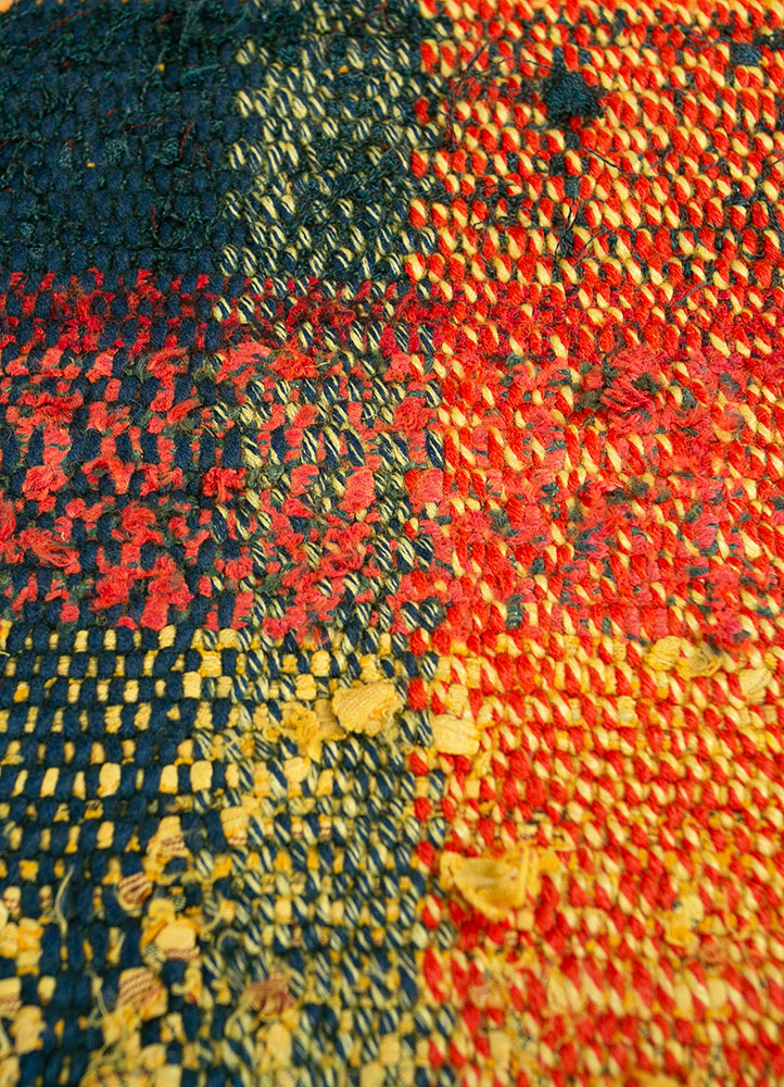 provenance gold wool hand knotted Rug - CloseUp